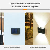 Solar Wall Lamp Outdoor Waterproof Up And Down Luminous Lighting-TI00808-Veeddydropshipping